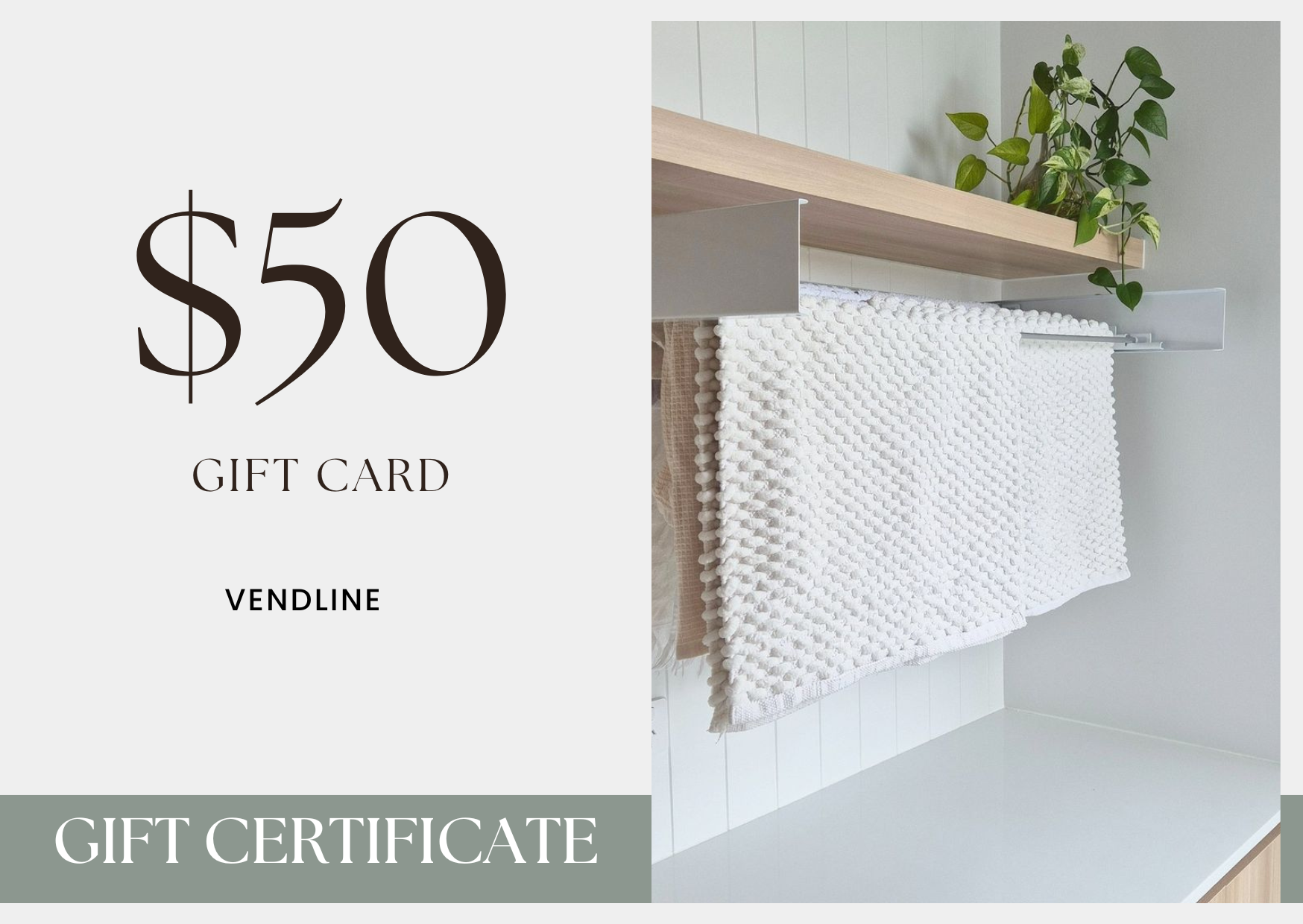 Vendline digital gift card voucher